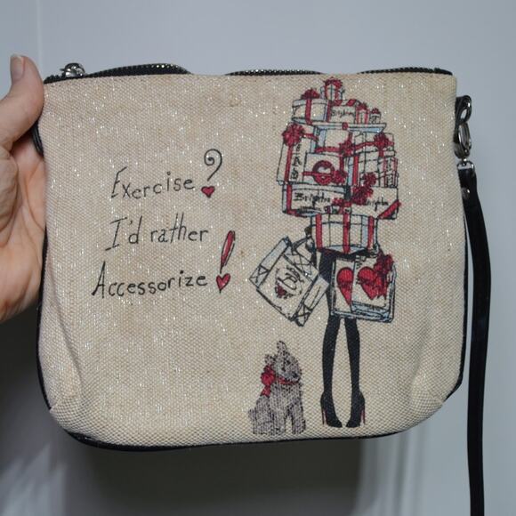 Brighton Scottie Linen Crossbody Purse - Picture 3 of 11